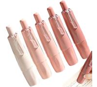 Penna a nastro correttore - Set di 5 strumenti di cancelleria double face, nastro correttore bianco retrattile, scrittura fluida e copertura di errore pulita per scuola, ufficio, casa, uomini, fe