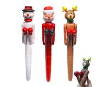 Penna a natalizia, 3 divertenti matite natalizie con fustelle, penna per bambini, penna creativa, materiale scolastico