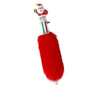 Penna a natalizia in peluche multicolore, con punta da 0,5 mm, retrattile, impugnatura comoda, penna a fissa per feste, studio