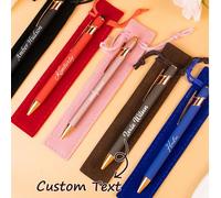 Penna a personalizzata con finitura morbida color oro rosa, penna per scrivere personalizzata, articoli da ufficio per regali aziendali, elegante regalo di cancelleria per lei e per lui, penna a in me