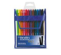 Penna a punta sintetica TRATTO Pen 2 mm assortiti astuccio appendibile da 12 - F807700