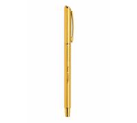 Penna a rullo Pentel EnerGel Metal Lite corpo oro GT inchiostro blu 0,7 mm...