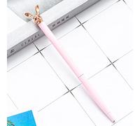 Penna a sfera 1 pz. Penna a sfera Carino coniglio coniglio coniglietto con coniglietto rosa oro rosa metalli cancelleria for ufficio (Color : 6)