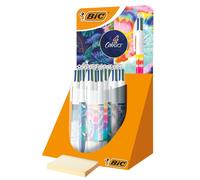 Penna a sfera 4 Colors Decor - fantasie assortite - Bic - expo 30 pezzi