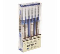 Penna a sfera a inchiostro liquido blu da 0,35 mm, ad asciugatura rapida, per scuola, ufficio, studente, esame, cancelleria, 12 pezzi, colore: blu