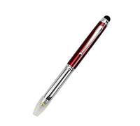 Penna a sfera a LED 3 in 1 penna/stilo/luce LED, 1 penna tecnica a sfera per scrittura notturna, penne a inchiostro con ricarica e batterie per scrittura notturna (blu)