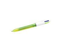 Penna a Sfera a Scatto 4 Colori Fluo Bic - 1 mm - 933948 (Rosso Blu Nero e Verde