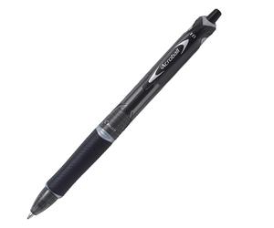 Penna a sfera a scatto Acroball Plastic - punta 1,0mm - nero - conf. da 10 pz
