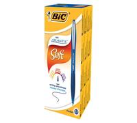 Penna a Sfera a Scatto Atlantis 1.0 Metal Clip Bic - 1 mm - 902132 (Blu Conf. 12