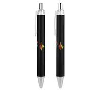 Penna a sfera a scatto divertente a forma di palla da 0,5 mm, con punta a sfera, idea regalo per ufficiale, unisex