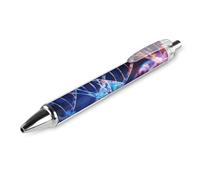 Penna a sfera a scatto DNA Genetic Helix con inchiostro nero, impug super morbida, punta media da 0,5 mm, penne da ufficio, 1 pezzo