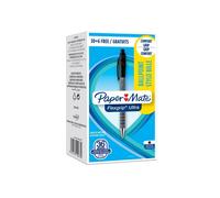 Penna a sfera a scatto Flexgrip Ultra - punta 1,0mm - nero - Papermate - conf. 30+6 pezzi