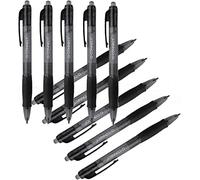 Penna a sfera a scatto Q-Connect punta M 0,7 mm nero - conf. da 10 pezzi - KF00267