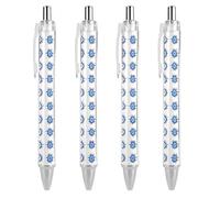 Penna a sfera a scomparsa Magic Evil Eye, inchiostro nero, per ufficio e casa, 4 pezzi