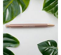 Penna a Sfera Alluminio ROSA Personalizzata con Incisione Laser Regalo Maestra