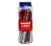 Penna a sfera assortita Linc Lazor Liner 0,7 mm (confezione da 25)