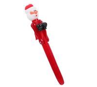 Penna a Sfera Babbo Natale Rossa per Ufficio e Studenti | Silicone e Plastica, Comfort in Mano, Cappuccio Protettivo, per Quaderni e Biglietti Augurali