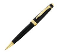 Cross Bailey Light - Penna a sfera (tratto F, colore inchiostro: nero, in confezione regalo, colore: Nero con finiture dorate