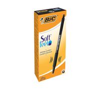 PENNA A SFERA BIC a scatto Soft Feel Clic nera tratto 0,4 mm (conf. 12)