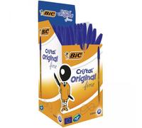 Penna sfera Cristal - punta fine 0,8 mm - blu - Bic - conf. 50 pezzi