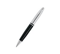Penna a sfera Calais Premium Chrome brillante con cappuccio cromato, presentata