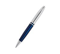Penna a sfera Calais Premium Chrome brillante con cappuccio cromato, presentata