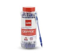 Penna a sfera Cello Gripper | Barattolo da 25 | Penne a sfera blu | Penne a s...