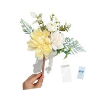 Penna a sfera con fiori artificiali, bouquet artificiale, per scrivere e scrivere sulla scrivania, per il giorno dell'apprezzamento degli insegnanti, strumento di scrittura elegante con realistico