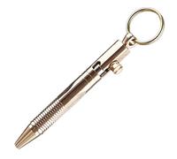 Penna a sfera con inchiostro gel in ottone da 0,5 mm con scrittura a gel per scrittura aziendale, scrittura breve, diario tascabile, scuola, ufficio, ottone neutro