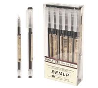 Penna a sfera con inchiostro gel nero da 0,35 mm, inchiostro liquido, ad asciugatura rapida, penne a sfera a punta fine, penne giapponesi, di alta qualità, per scuola, ufficio, studenti, esami,