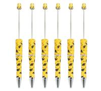 Penna a sfera con perline assortite, per bambini, studenti, materiale scolastico, penne artistiche