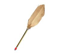 Penna a sfera con piume anticate, multiuso, per studenti e adulti, per scrivere appunti e diari, stile retrò