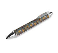 Penna a sfera con stampa a forma di birra con bandiera della Germania, penna a sfera retrattile nera a punta fine da 0,5 mm, 1/2/4 pezzi