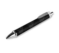 Penna a sfera con stampa a forma di camion dei pompieri con bandiera degli Stati Uniti, retrattile, colore nero, punta fine, 0,5 mm, 1/2/4 pezzi