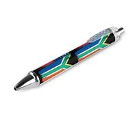 Penna a sfera con stampa bandiera degli Stati Uniti e del Sud Africa, penna a sfera retrattile, fusto rotondo, punta fine, 0,5 mm, 1/2/4 pezzi
