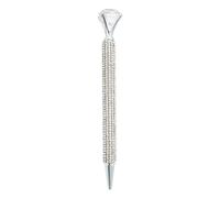 Penna a sfera con strass, penna decorativa scintillante, penna a sfera con grande pietra di cristallo, elegante cancelleria, regalo per feste
