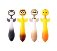 Penna a sfera da scrivania, A | Cartone animato animale retrattile 0,7 millimetri cancelleria per note promemoria, pianificazione lezione, uso campus