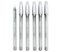 Penna A Sfera Doodler'z Metallica Zebra 1.0mm Inchiostro Argento Confezione Da 6