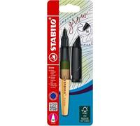 Stabilo Grow - Penna a sfera Ecosostenibile - CO2 neutral - in Verde Muschio/Quercia - Cartuccia inclusa