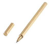 Penna a sfera esagonale da scrittura penna gel da 0,5 mm corpo in ottone per studenti, insegnanti, manager, avvocato, professore, borsa a tracolla per donne, pochette Wallie per telefono borse a