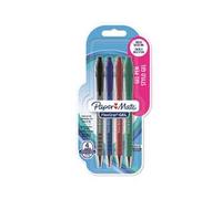 Paper Mate FlexGrip penne gel | 0,7 mm | inchiostro nero, blu, rosso e verde | 4 pezzi
