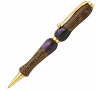 Penna A Sfera Giapponese In Acrilico E Legno Wenge Purple Berry Royal Giappone