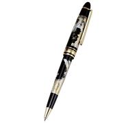 Penna A Sfera Giapponese Maki-e In Lacca Yamanaka Sakura Cherry Giappone