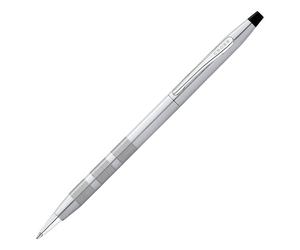 Penna a sfera iconica del secolo classico, cromata satinata, azione girevole, pr