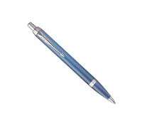 Parker Penna a sfera IM Writing Rituals | finitura blu rilassante con sfumatura e puntale cromato | punta media | inchiostro blu | confezione regalo