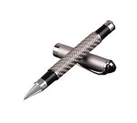 Penna a sfera in gel in fibra di carbonio, colore nero, cancelleria da scrittura