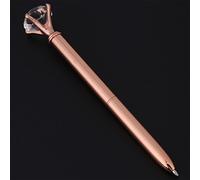 Penna a sfera in metallo, elegante penna diamantata retrattile per ufficio scuola regali for uso quotidiano, (Oro rosa) Office Supplies