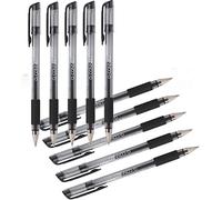 Q-Connect Penna a sfera inchiostro gel KF21716 con cappuccio 0,7 mm nero Conf. 10 pezzi