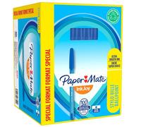 Penna a sfera con cappuccio Inkjoy 100 RT - punta 1,0mm - blu - Papermate - conf. 80+20 pezzi