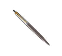 Parker Jotter XL Penna a Sfera | Laccatura Grigia con Pennino Dorato | Punta Media | Ricarica di Inchiostro Blu | Confezione Regalo | Regali di Laurea Perfetti